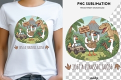 Funny Jurassic Goose PNG | Dinosaur Goose Clipart Product Image 1