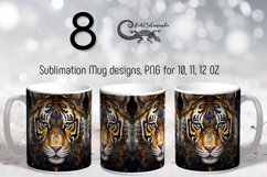 Tiger | Modern watercolor Mug sublimation design bundle, PNG Product Image 1
