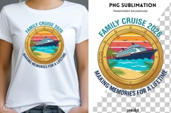 Family Cruise 2026 PNG | Cruise Vacation Clipart | Tropical Product Image 1