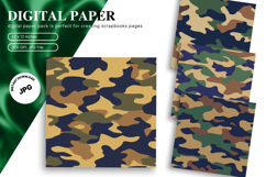 camouflage Pattern Background Wallpaper Military Gift Wrap Product Image 1