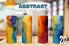 Colorful Tumbler Sublimation, Abstract Tumbler Wrap Designs Product Image 1