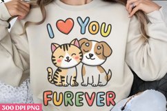 I Love You Furever PNG, Valentine Puns Sublimat Product Image 1