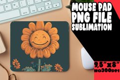 Retro Blossom Bliss: Mouse Pad Designs PNG Product Image 1