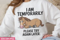 I Am Temporarily PNG, Funny Sarcastic Sublimation Product Image 2