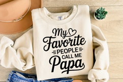My favorite people call me Papa svg | Shirt Svg Product Image 2