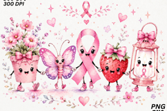 Pink Ribbon Sublimation Design SVG Product Image 2