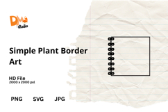 Simple Plant Border Art Product Image 1