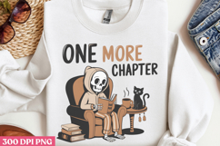 One more chapter PNG, Book Lover Sublimation PNG Product Image 2