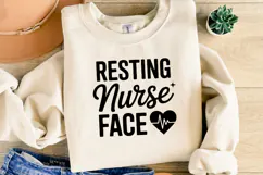 Resting Nurse Face svg | Svg Cut Files | Shirt Svg Product Image 2