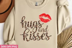 Hugs & kisses PNG, Retro Valentine Sublimation PNG Product Image 2
