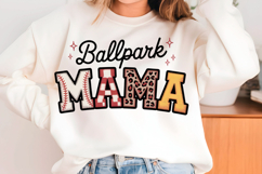 Baseball PNG, Faux Yarn Ball PNG, Baseball Mama PNG, Product Image 1