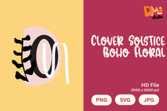 Clover Solstice Boho Floral Monogram Product Image 1