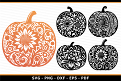 Pumpkin SVG Designs, Fall SVG, Thanksgiving SVG Cut Files Product Image 1