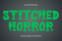 Stitched Horror is a Halloween decorative font Product Image 1
