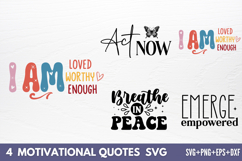 Motivational Quotes Designs SVG Product Image 1