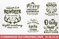 Farmhouse Old Christmas Sign SVG Product Image 1