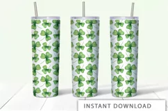 St Patrick's Day 20 Oz Skinny Tumbler Design Product Image 1