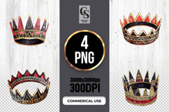 Geometric Tribal Crown Clipart Sublimation PNG Product Image 1