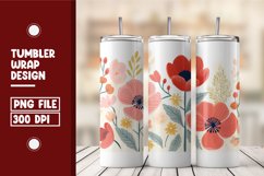 Flower Seamless Pattern Tumbler Warp Design Product Image 1