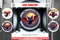Car Coaster Halloween Bat Flutter Product Image 1