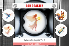Cybernetic Cupids Messengers Car Coaster Product Image 1