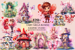 Fairy Mega Clipart Bundle, Fantasy Clipart, Huge Bundle Product Image 1