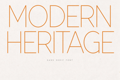 Modern Heritage Elegant Minimal Sans Serif Font Product Image 1