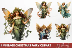Vintage Christmas Cinema Clipart PNG Product Image 1