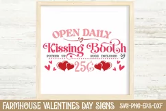 Open daily kissing booth pucker up hugs included 25c SVG Product Image 2