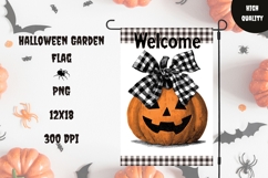 Funny Halloween Garden Flag, Welcome Garden Flag Product Image 1