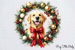 Christmas Retrievers Clipart Bundle PNG Product Image 4