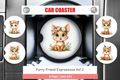 Furry Expressions Car Coaster Product Image 1
