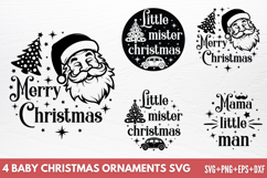 Baby Christmas Ornaments SVG Product Image 1