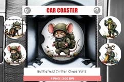Car Coaster Battlefield Critters Product Image 1