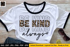 Leopard Be Kind - Kindness - Mom Shirt SVG EPS PNG Product Image 2