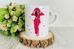 Cosy Valentine's Girls Sublimation Design |7 PNG Files Product Image 2