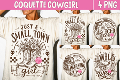 Western Cowgirl PNG, Coquette Country Girl Sublimation Product Image 1