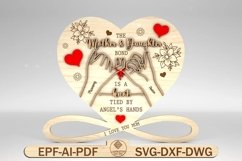 Personalized Mother And Daughter Hand Stand Decor SVG Product Image 1