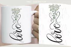 Love Wild Flower Png | Sublimation Designs Minimalistic Product Image 2