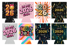 33 Christmas &amp; New Year 2026 Can Cooler Wraps Bundle Product Image 2