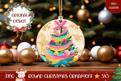 Abstract Christmas Ornament, Christmas Tree Ornament PNG Product Image 1