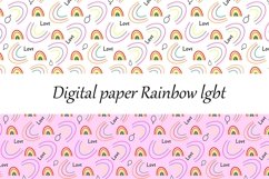 Digital paper Rainbow lgbt Product Image 1