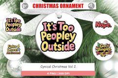 Cynical Christmas Phrases Ornament Product Image 1