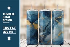 Blue marble tumbler wrap design Product Image 1