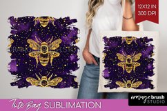 Bee Tote Bag - Honey Bee Tote Bag PNG Sublimation Product Image 1