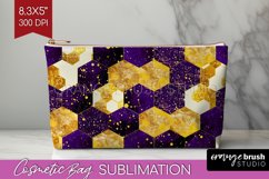 Bee Cosmetic Bag - Honey Bee Makeup Bag PNG Sublimation Product Image 1