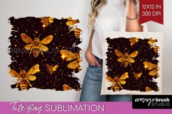 Bee Tote Bag - Honey Bee Tote Bag PNG Sublimation Product Image 1