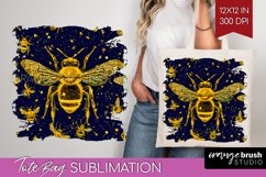 Bee Tote Bag - Honey Bee Tote Bag PNG Sublimation Product Image 1