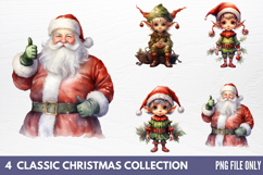 Classic Christmas Collection Sublimation PNG Product Image 1