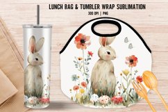 Easter Vintage Lunch Bag Sublimation|Tumbler Wrap Design Product Image 1